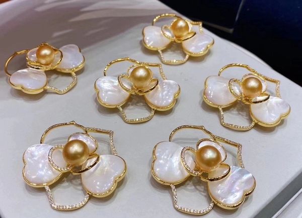 atf natural south sea pearl brooch sample lapel pin personality handcraft for women wedding jewelry accessories, Gray
atf natural south sea pearl brooch sample lapel pin personality handcraft for women wedding jewelry accessories, Gray