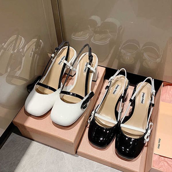 2021 new mary jane sandals women's miu's bowknot back air versatile round head thick heel shallow mouth single shoes zlh, Black
2021 new mary jane sandals women's miu's bowknot back air versatile round head thick heel shallow mouth single shoes zlh, Black
