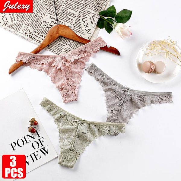 women's panties 3pcs/lot lace thong low waist transparent women hollow out breathable g string briefs bow underwear lingerie, Black;pink
women's panties 3pcs/lot lace thong low waist transparent women hollow out breathable g string briefs bow underwear lingerie, Black;pink