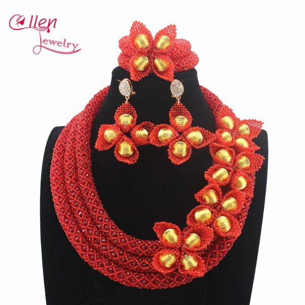 earrings & necklace stylish red luxury dubai beaded jewelry sets nigerian wedding bridal beads african accessories 13816, Silver
earrings & necklace stylish red luxury dubai beaded jewelry sets nigerian wedding bridal beads african accessories 13816, Silver