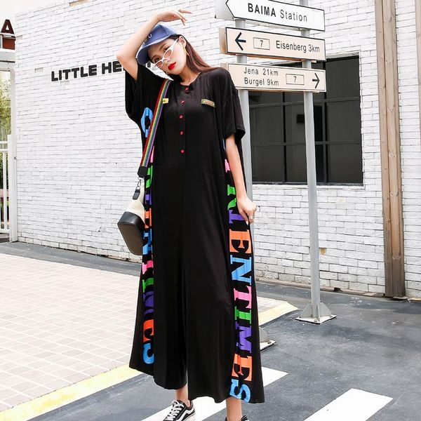 women's jumpsuits & rompers tide brand personality casual jumpsuit female letter printed 2021 summer wide leg pants tooling sports, Black;white
women's jumpsuits & rompers tide brand personality casual jumpsuit female letter printed 2021 summer wide leg pants tooling sports, Black;white