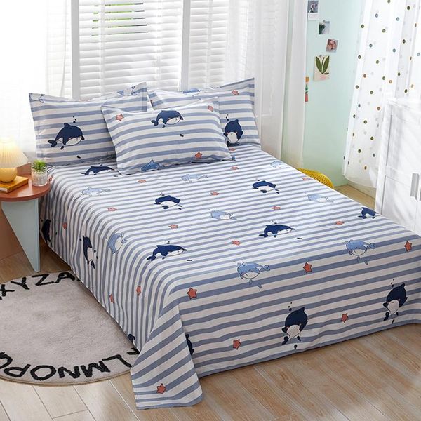 sheets & sets 1pcs 100% cotton bed sheet blue dolphin printed double king pure single size kids linen (no case)
sheets & sets 1pcs 100% cotton bed sheet blue dolphin printed double king pure single size kids linen (no case)