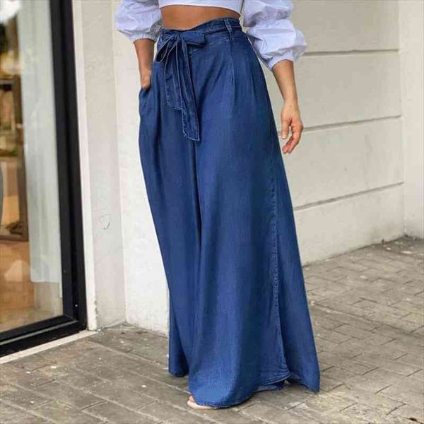 autumn women high waist long pants denim maxi pants palazzo pantalon solid color beach streetwears oversized, Black;white
autumn women high waist long pants denim maxi pants palazzo pantalon solid color beach streetwears oversized, Black;white