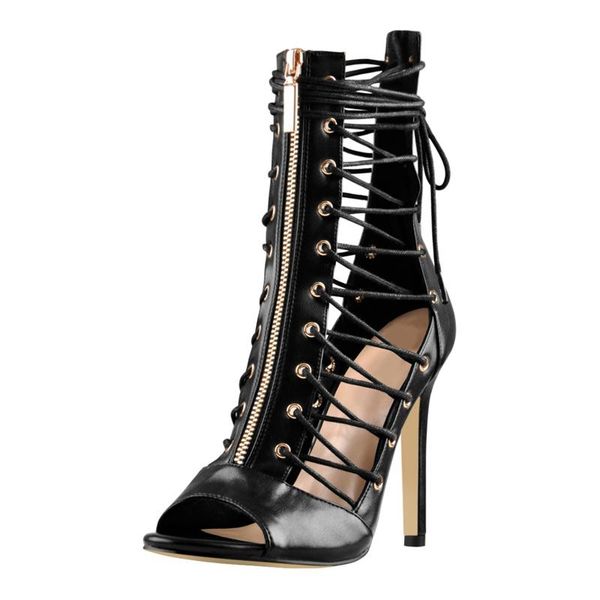 richealnana criss cross summer sandals woman peep toe thin heels front metal zip artistic lady shoes fashion mature comfortable dress, Black
richealnana criss cross summer sandals woman peep toe thin heels front metal zip artistic lady shoes fashion mature comfortable dress, Black