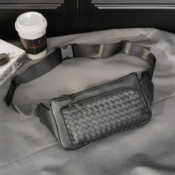 pockets korean men's style chest bag trend knitting leisure one shoulder slant across waist mobile phone
pockets korean men's style chest bag trend knitting leisure one shoulder slant across waist mobile phone
