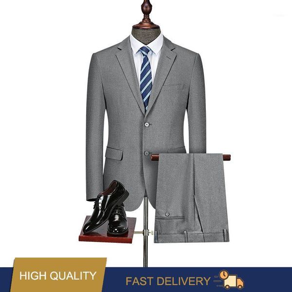 men's suits & blazers two-piece business suit high-end boutique and comfortable available in black navy gray blue vertical stripes, White;black
men's suits & blazers two-piece business suit high-end boutique and comfortable available in black navy gray blue vertical stripes, White;black