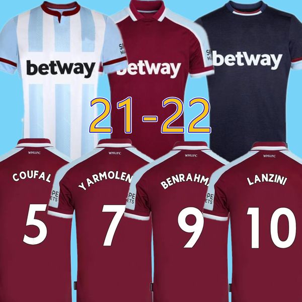 21 22 west away third soccer jerseys red benrahma diop home sl black 2022 2021 rice soucek noble ham bowen united lanzini football shirt men, Black;yellow
21 22 west away third soccer jerseys red benrahma diop home sl black 2022 2021 rice soucek noble ham bowen united lanzini football shirt men, Black;yellow
