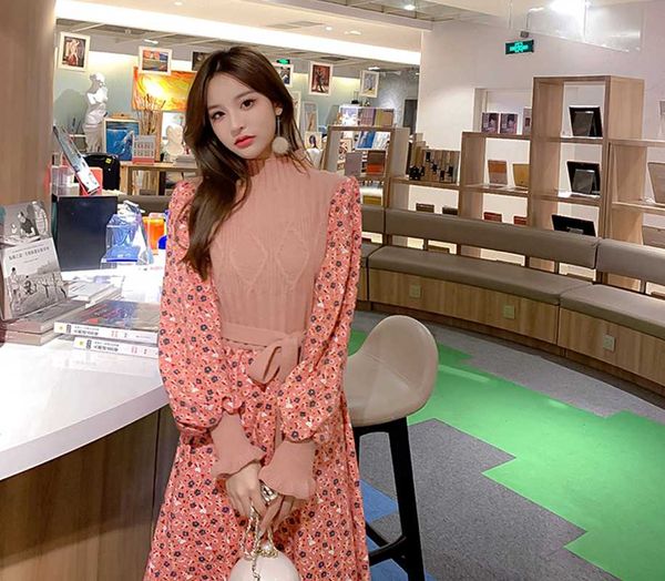 casual dresses vintage knitting winter full lantern sleeve corduroy patchwork floral dress long koren bandage style women vestidos, Black;gray
casual dresses vintage knitting winter full lantern sleeve corduroy patchwork floral dress long koren bandage style women vestidos, Black;gray