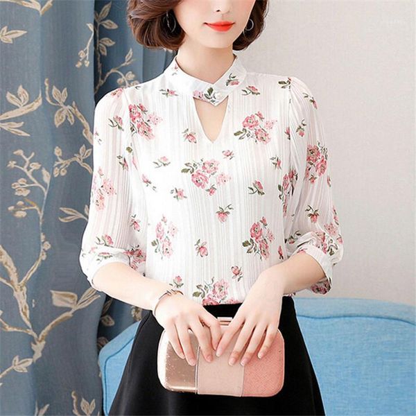 plus size womens chiffon lace v neck shirt ladies half sleeve floral print loose casual blouse fashion ol formal women's blouses & shi, White 
plus size womens chiffon lace v neck shirt ladies half sleeve floral print loose casual blouse fashion ol formal women's blouses & shi, White