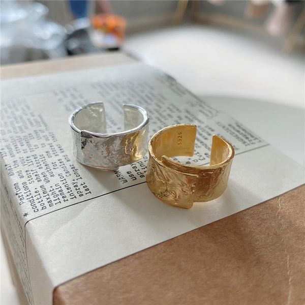 cluster rings ypay 100% authentic 925 sterling silver open for women irregular uneven surface foil wide finger ring fine jewelry ymr1077, Golden;silver
cluster rings ypay 100% authentic 925 sterling silver open for women irregular uneven surface foil wide finger ring fine jewelry ymr1077, Golden;silver