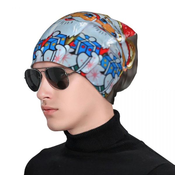 beanies santa claus chocolate candy sweets treat mans womans knit hat