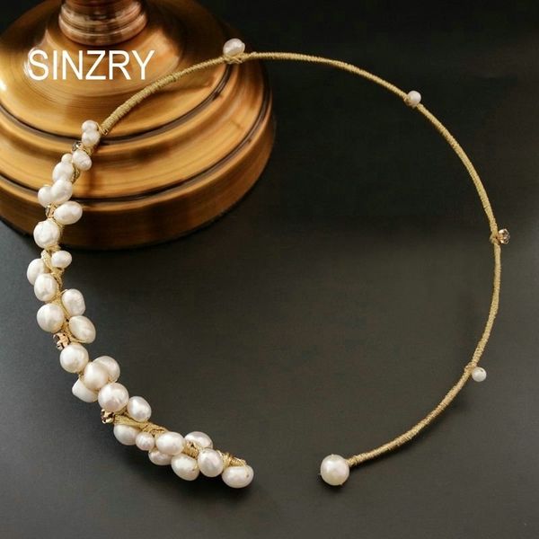 sinzry original design handmade natural freshwater pearl elegant choker necklace band for women jewelry gift, Silver
sinzry original design handmade natural freshwater pearl elegant choker necklace band for women jewelry gift, Silver