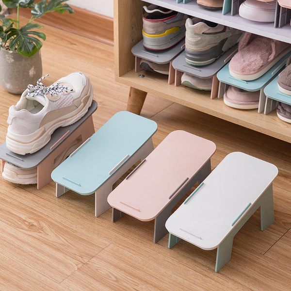 adjustable shoe rack organizer double layer storage shelf foldable footwear support slot plastic cabinet closet stand clothing & wardrobe
adjustable shoe rack organizer double layer storage shelf foldable footwear support slot plastic cabinet closet stand clothing & wardrobe