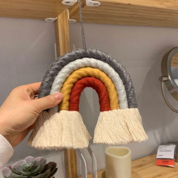 decorative objects & figurines ins nordic home weaving rainbow tapestry cotton hand-woven color ornaments children's room decoration
decorative objects & figurines ins nordic home weaving rainbow tapestry cotton hand-woven color ornaments children's room decoration