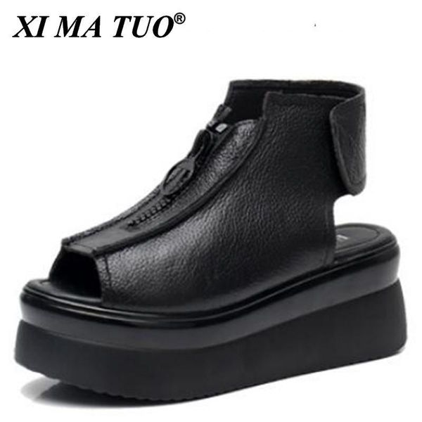 sandals promotion 2021 fish mouth cowhide summer thick bottom wedges genuine leather women sandal shoes black
sandals promotion 2021 fish mouth cowhide summer thick bottom wedges genuine leather women sandal shoes black