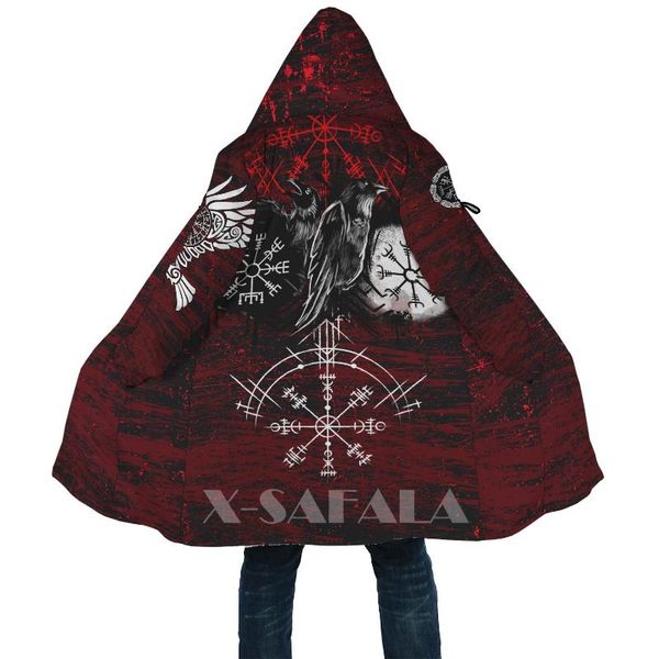 men's wool & blends viking style raven of odin blood 3d printed duffle pullovers coat overcoat thick warm hooded cloak coat for menoat, Black
men's wool & blends viking style raven of odin blood 3d printed duffle pullovers coat overcoat thick warm hooded cloak coat for menoat, Black