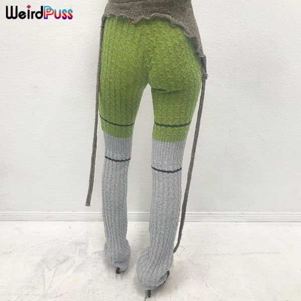 women's pants & capris weird puss knitted stacked high waist women casual fitness patchwork contrast waistband leggings sporty street t, Black;white
women's pants & capris weird puss knitted stacked high waist women casual fitness patchwork contrast waistband leggings sporty street t, Black;white