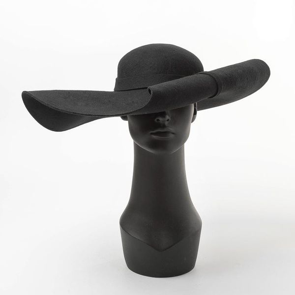 stingy brim hats king wheat winter 2021 wide big wool black dome crimping women fedora stage performance show lady fashion outdoor hat, Blue;gray
stingy brim hats king wheat winter 2021 wide big wool black dome crimping women fedora stage performance show lady fashion outdoor hat, Blue;gray