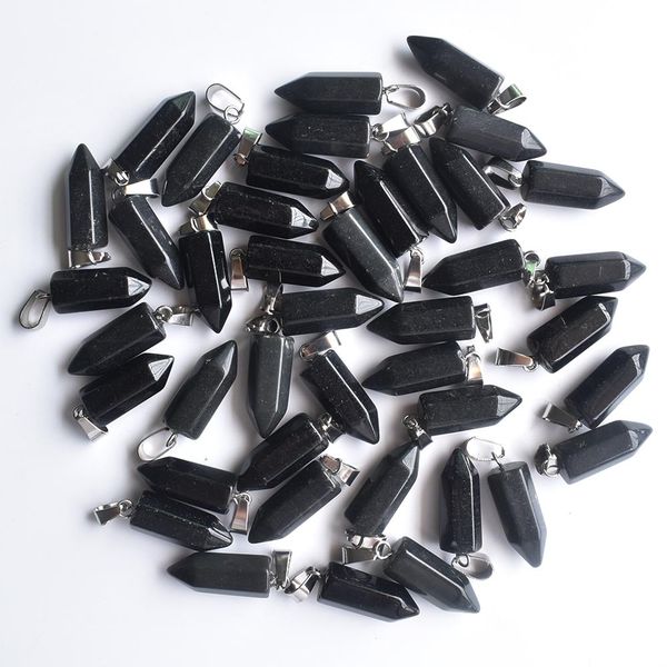 wholesale 50pcs/lot fashion natural black onyx stone hexagonal pillar charms pendants fit necklace making, Silver
wholesale 50pcs/lot fashion natural black onyx stone hexagonal pillar charms pendants fit necklace making, Silver