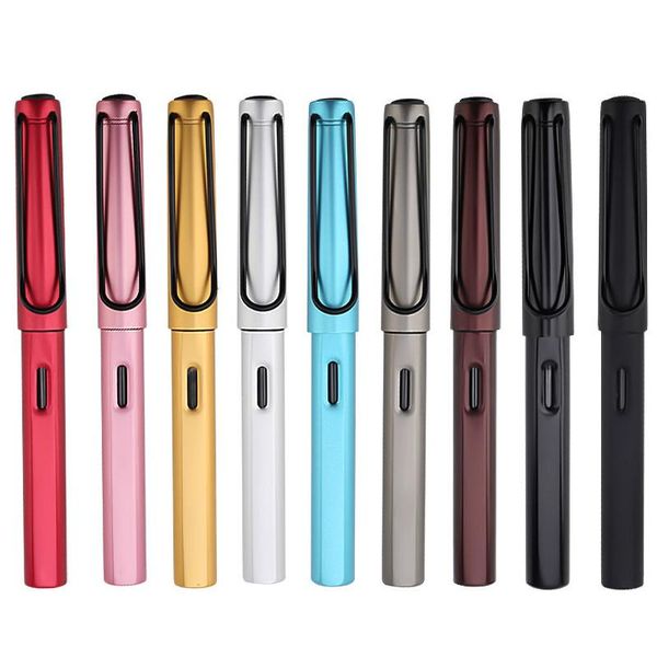 fountain pens 1pcs metal aluminum rod 9 color positive posture pen available ink bag student office writing high-end business
fountain pens 1pcs metal aluminum rod 9 color positive posture pen available ink bag student office writing high-end business
