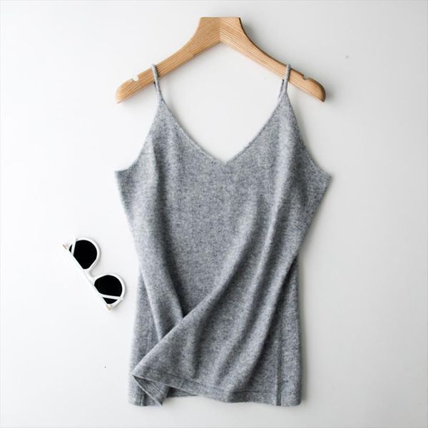 summer camisole 100% pure wool women tank self cultivation v neck pullover vest knitted base sweater, White
summer camisole 100% pure wool women tank self cultivation v neck pullover vest knitted base sweater, White
