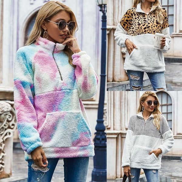 women's sweaters woman autumn winter sweater coats long sleeve leopard zipper sweatshirts plush coat warm fleece casual splice, White;black
women's sweaters woman autumn winter sweater coats long sleeve leopard zipper sweatshirts plush coat warm fleece casual splice, White;black