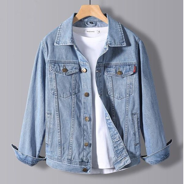 men's jackets 2021 autumn classic blue denim jacket male korean fashion pure cotton punk clothing casual, Black;brown
men's jackets 2021 autumn classic blue denim jacket male korean fashion pure cotton punk clothing casual, Black;brown