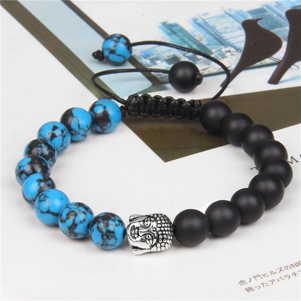 beaded, strands turquoises bracelet lava onyx buddha charm braided bracelets for women men yoga adjustable pulsera religion pray health jewe, Black
beaded, strands turquoises bracelet lava onyx buddha charm braided bracelets for women men yoga adjustable pulsera religion pray health jewe, Black