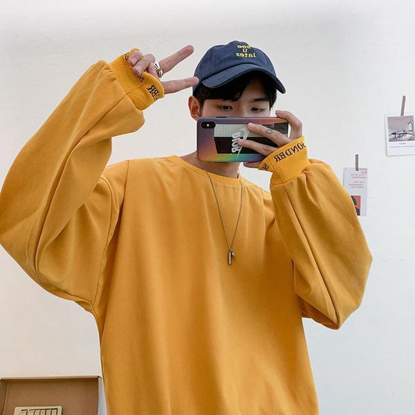 men's hoodies & sweatshirts zogaa 2021 autumn winter plush long sleeve sweatshirt korean fashion student round neck solid color pullove, Black
men's hoodies & sweatshirts zogaa 2021 autumn winter plush long sleeve sweatshirt korean fashion student round neck solid color pullove, Black