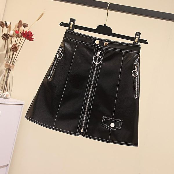 skirts leather skirt zipper pockets a-line solid pu streetwear above knee mini lenght empire waist autumn winter 2021, Black
skirts leather skirt zipper pockets a-line solid pu streetwear above knee mini lenght empire waist autumn winter 2021, Black