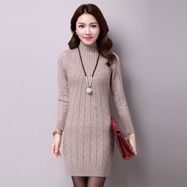 women's winter dress knitted or crocheted high-sleeve female sweater dressed in pullovers plus size dresses qvdf, Black;gray
women's winter dress knitted or crocheted high-sleeve female sweater dressed in pullovers plus size dresses qvdf, Black;gray