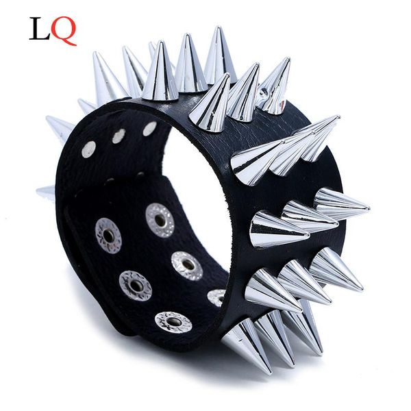 charm bracelets unique four row cuspidal spikes rivet stud wide cuff leather punk gothic rock bangle men jewelry hiphop/rock, Golden;silver
charm bracelets unique four row cuspidal spikes rivet stud wide cuff leather punk gothic rock bangle men jewelry hiphop/rock, Golden;silver