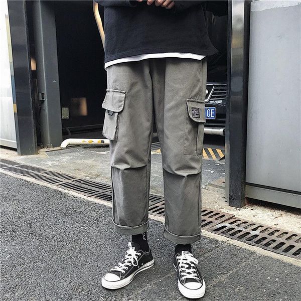 men's pants men multi-pocket harem hip trousers streetwear sweatpants hombre male casual fashion cargo, Black
men's pants men multi-pocket harem hip trousers streetwear sweatpants hombre male casual fashion cargo, Black