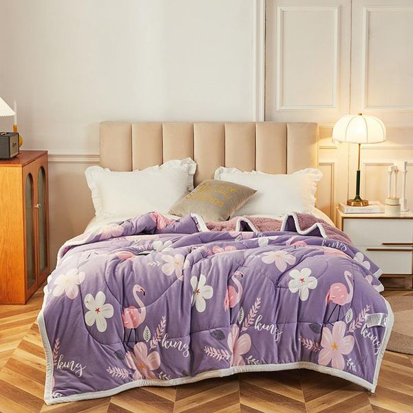 blankets thick cashmere quilted blanket 3 layers warm double-sided velvet nap quilt winter cozy quilting bedspread
blankets thick cashmere quilted blanket 3 layers warm double-sided velvet nap quilt winter cozy quilting bedspread