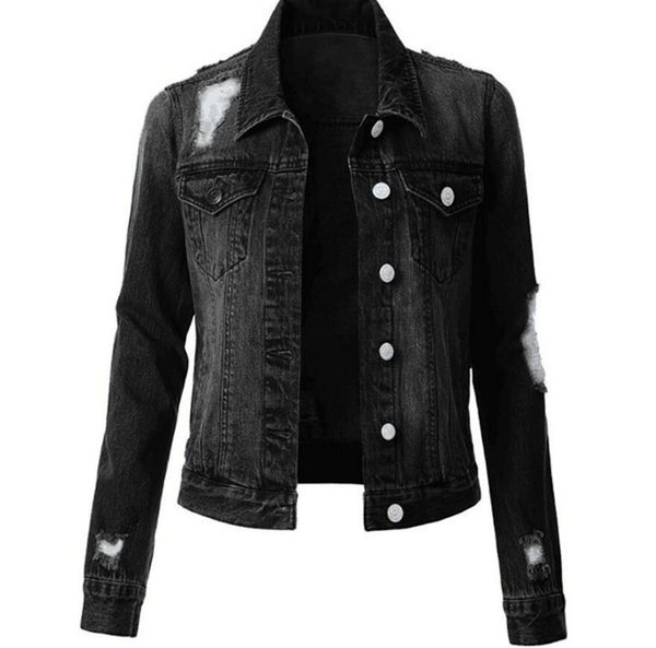 the autumn winter fashion women for casual jeans coat cowboy wear ladies denim jean jacket, Black;brown
the autumn winter fashion women for casual jeans coat cowboy wear ladies denim jean jacket, Black;brown