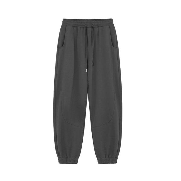 men's pants solid color sports casual high street european and american tide brand trendy loose sweatpants, Black
men's pants solid color sports casual high street european and american tide brand trendy loose sweatpants, Black