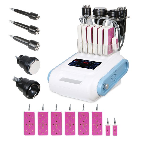 multi-polar vacuum ultrasonic cavitation radio frequency rf body slimming machine weight loss laser pads usa 6 in 1