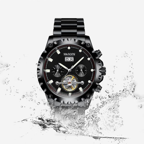 wristwatches haiqin mechanical automatic watch men tourbillon calendar stainless steel wrist watchmilitary clocks, Slivery;brown
wristwatches haiqin mechanical automatic watch men tourbillon calendar stainless steel wrist watchmilitary clocks, Slivery;brown
