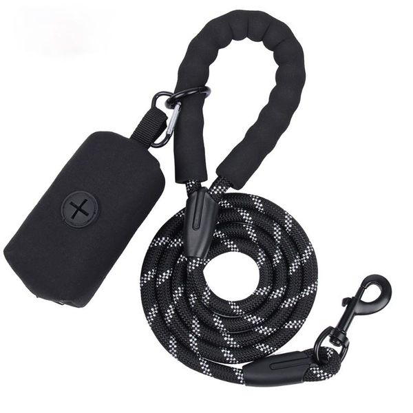 dog collars & leashes pet reflective leash nylon round rope explosion-proof rushing dogs pickup bag set traction durable supplies
dog collars & leashes pet reflective leash nylon round rope explosion-proof rushing dogs pickup bag set traction durable supplies