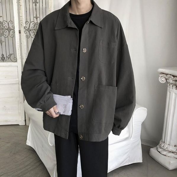 men's jackets autumn cotton denim jacket fashion retro casual multi-pocket mens streetwear loose hip-hop bomber men, Black;brown
men's jackets autumn cotton denim jacket fashion retro casual multi-pocket mens streetwear loose hip-hop bomber men, Black;brown