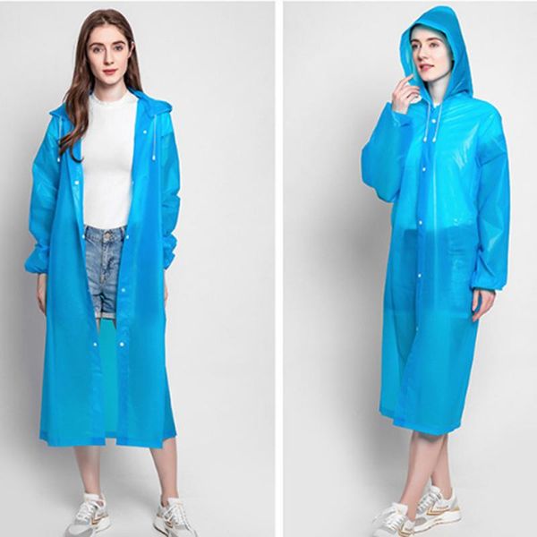 raincoats 6 colors peva women man raincoat clear transparent camping hoodie rainwear suit thickened waterproof rain poncho coat
raincoats 6 colors peva women man raincoat clear transparent camping hoodie rainwear suit thickened waterproof rain poncho coat