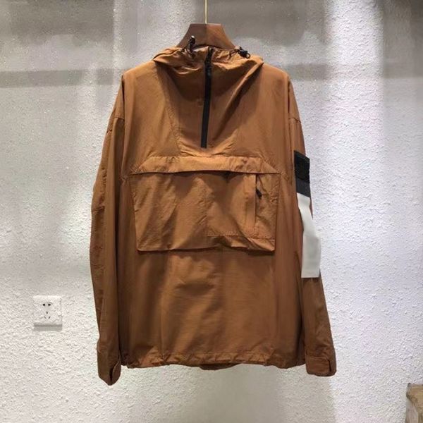 Military Style Waterproof Jacket Stormsuit Large Pocket Outdoor Activities Autumn Lightweight Windproof Coat