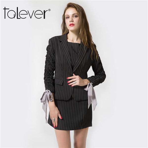 women's suits & blazers women fashion striped slim blazer autumn long sleeve coat casual suit jacket female office talever, White;black
women's suits & blazers women fashion striped slim blazer autumn long sleeve coat casual suit jacket female office talever, White;black