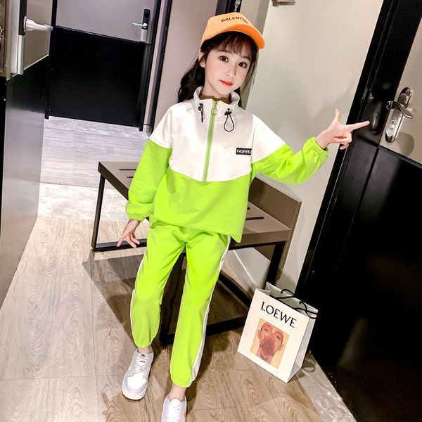 clothing sets girls spring autumn sport suits 2021 children's cotton clothes casual zipper jacket and pants 2pcs korean fashion tracksu, White
clothing sets girls spring autumn sport suits 2021 children's cotton clothes casual zipper jacket and pants 2pcs korean fashion tracksu, White