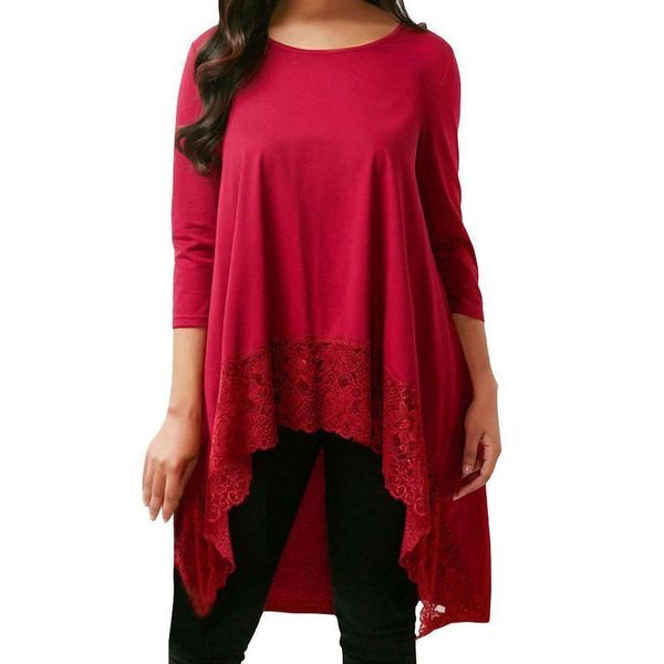loose style casual dresses crew neck mid sleeve lace swallow tail women's t-shirt, Black;gray
loose style casual dresses crew neck mid sleeve lace swallow tail women's t-shirt, Black;gray
