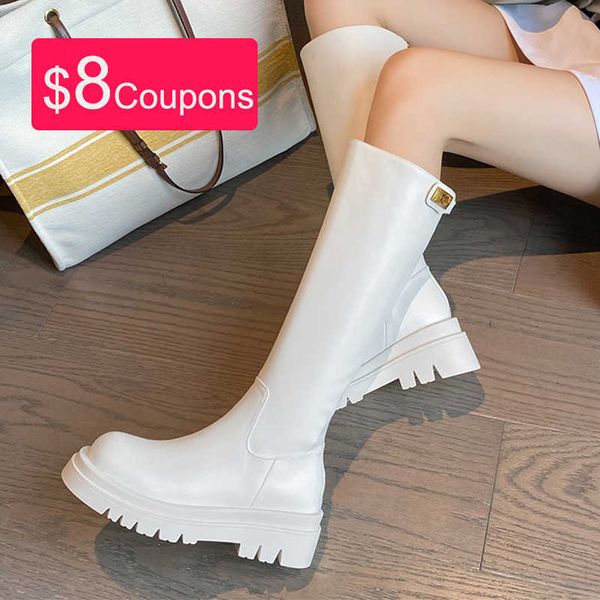meotina knee high riding boots women platform flat boots round toe zipper cow leather ladies footwear autumn 33-43 black 210911
meotina knee high riding boots women platform flat boots round toe zipper cow leather ladies footwear autumn 33-43 black 210911