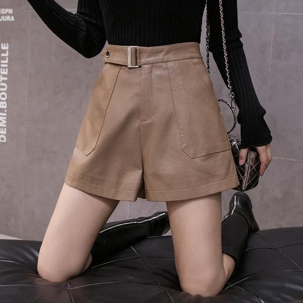 women's shorts 2021 pu leather harem women short pants black winter for girls boot fashion waist female spring, White;black
women's shorts 2021 pu leather harem women short pants black winter for girls boot fashion waist female spring, White;black