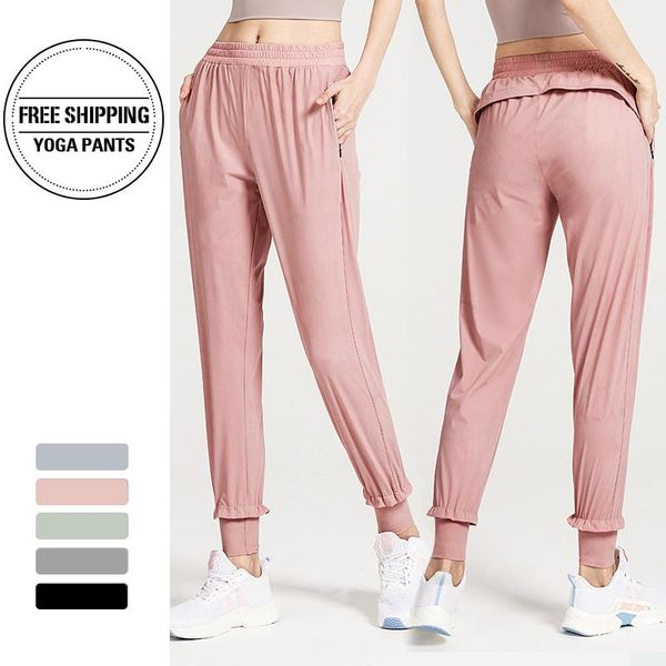 yoga outfits fitness pants sports leisure female pockets loose beams no traces high waist abdominal, White;red
yoga outfits fitness pants sports leisure female pockets loose beams no traces high waist abdominal, White;red