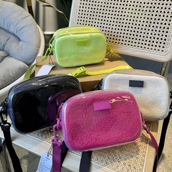 fashion crossbody bag designer cosmetic style bag autumn and winter lamb fur integrated saddle handbag , wool camera pvc letter jelly bags
fashion crossbody bag designer cosmetic style bag autumn and winter lamb fur integrated saddle handbag , wool camera pvc letter jelly bags