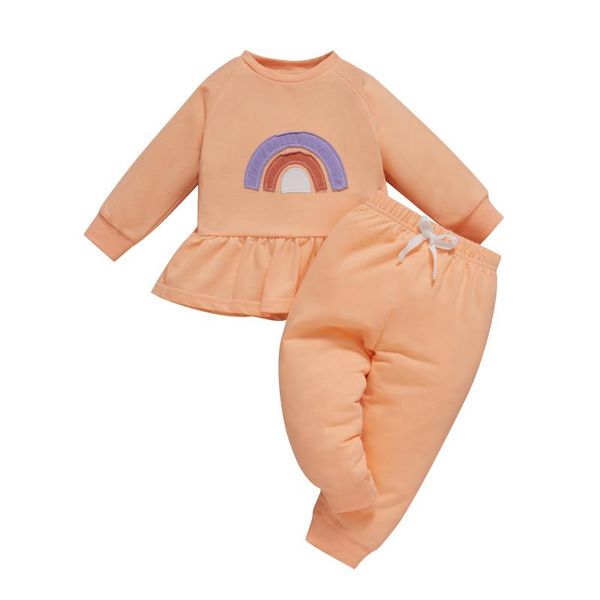 clothing sets 2021 toddler baby girl 2pcs autumn set rainbow printed long dress solid pants 0-4years, White
clothing sets 2021 toddler baby girl 2pcs autumn set rainbow printed long dress solid pants 0-4years, White